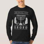 Camiseta Meowzel Tov Chanukah Hanukka Dueño de un gato judí<br><div class="desc">Meowzel Tov Chanukah El propietario de un gato judío</div>