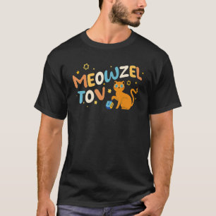 Camiseta Meowzel Tov Chanukah Hanukkah Gro