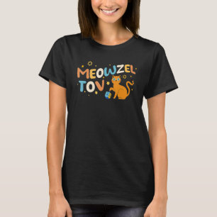 Camiseta Meowzel Tov Chanukah Hanukkah Gro