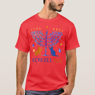 Camiseta Meowzel Tov Chanukah Hanukkah Judía Dueño Del Gato