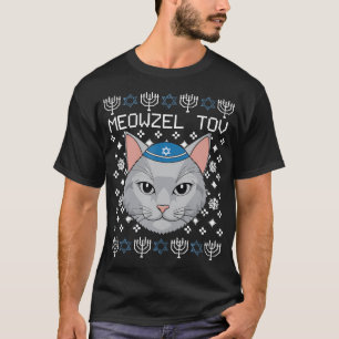 Camiseta Meowzel Tov Feo Hanukkah Chanukah Judío