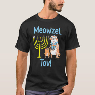 Camiseta Meowzel Tov Janucá Gatos Hanukkah Gato