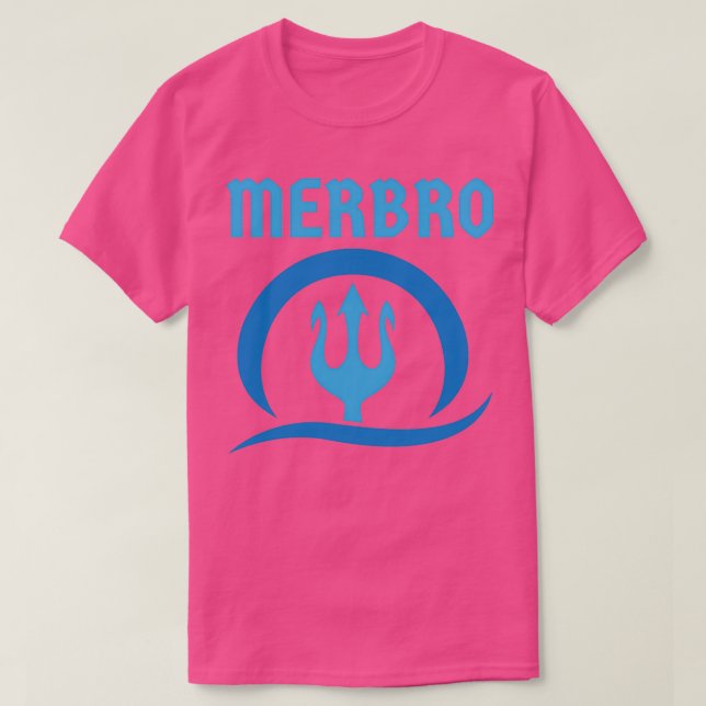 Camiseta Merbro Regalo Hermano De Una Hermana Sirena Cumple (Diseño del anverso)