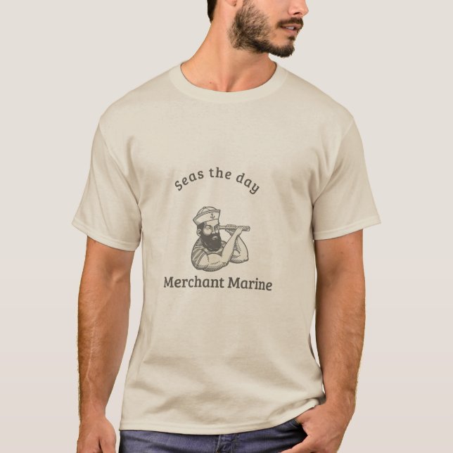 Camiseta Mercadant Marine "Mares El Día" (Anverso)