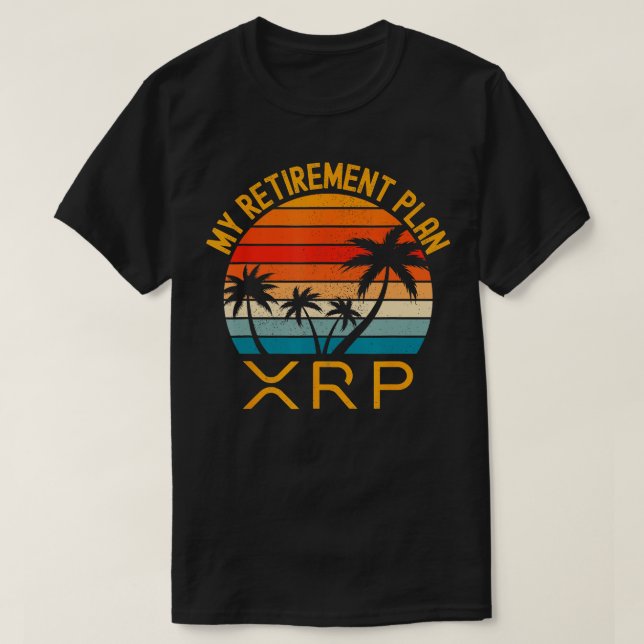 Camiseta Mercadería de cifrado XRP Mi plan de retiro 2 (Diseño del anverso)