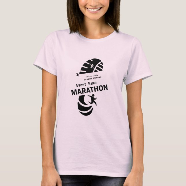Camiseta Mercadería de eventos promocionales de maratón de  (Anverso)