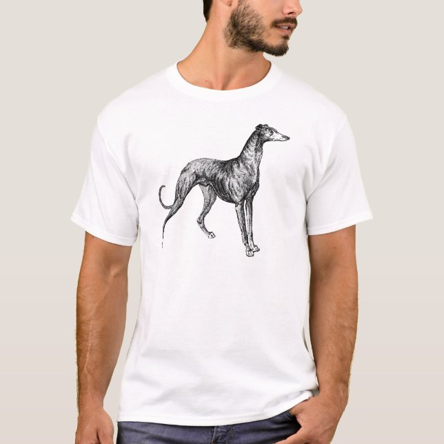 Camiseta mercadería de galgo (Anverso)