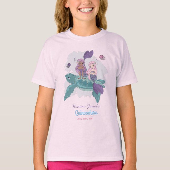Camiseta Mercadería de hadas Quinceañera 15º cumpleaños (Anverso)