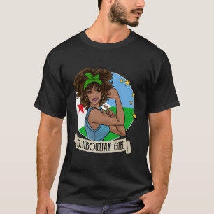 Camiseta Mercadería de la bandera de Yibuti Chica de Djibou