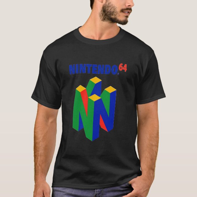 Camiseta Mercadería Nintendo 64 (Anverso)