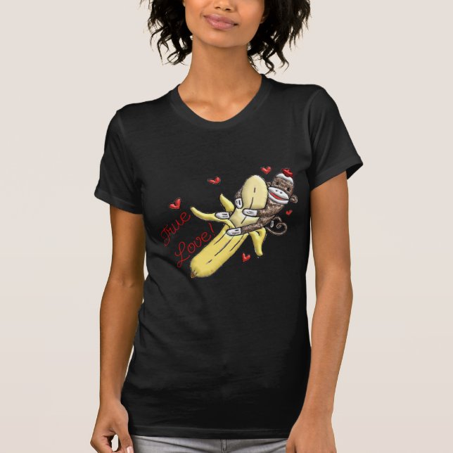 Camiseta Mercadería Sock Monkey Valentine (Anverso)