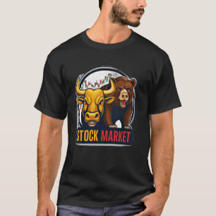 Camiseta Mercado alcista y bajista Trader Forex Capitalismo