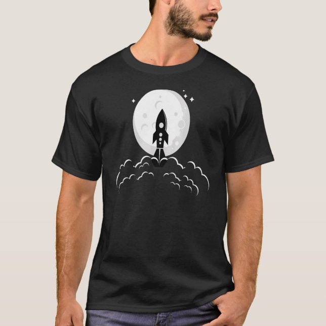 Camiseta Mercado bursátil de inversión de cohetes en forex (Anverso)