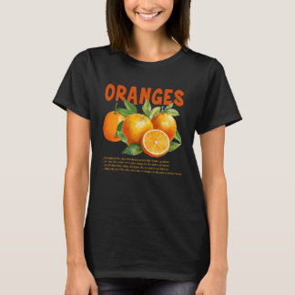 Camiseta Mercado de agricultores de naranja Granja Fruta tr