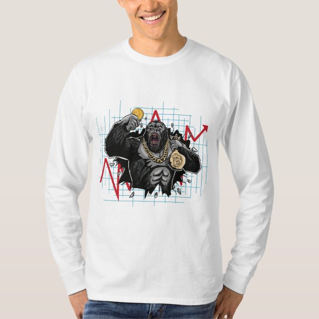 Camiseta Mercado de Criptomonedas Bitcoin (Anverso)