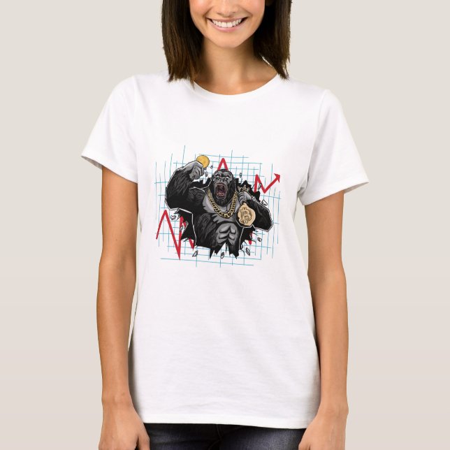 Camiseta Mercado de criptomonedas Bitcoin (Anverso)