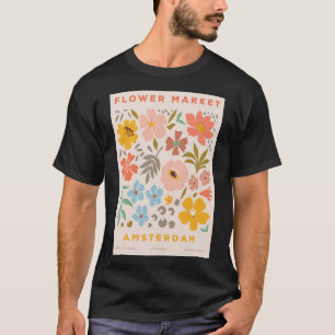 Camiseta Mercado de flores Ámsterdam