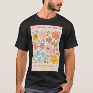 Camiseta Mercado de flores Ámsterdam