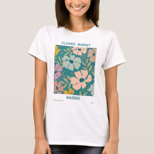 Camiseta Mercado de flores Madrid Imprimir