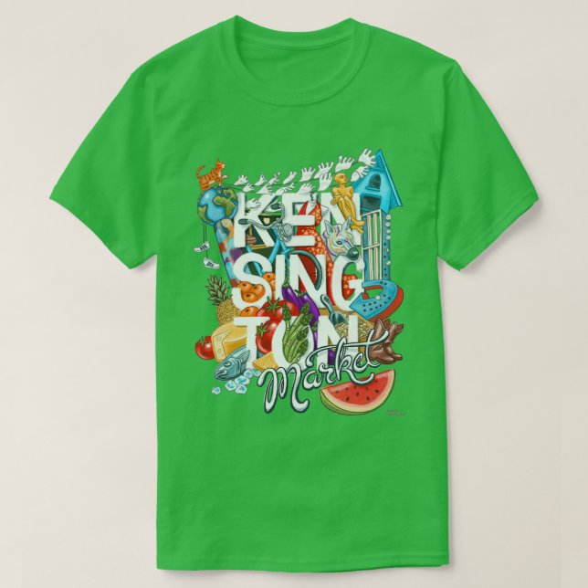 Camiseta Mercado de Kensington (Diseño del anverso)