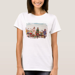 Camiseta Mercado de la verdura y de la especia en Benares,