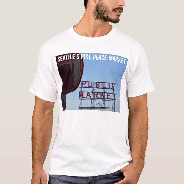 Camiseta Mercado de lugar de Pike de Seattle (Anverso)