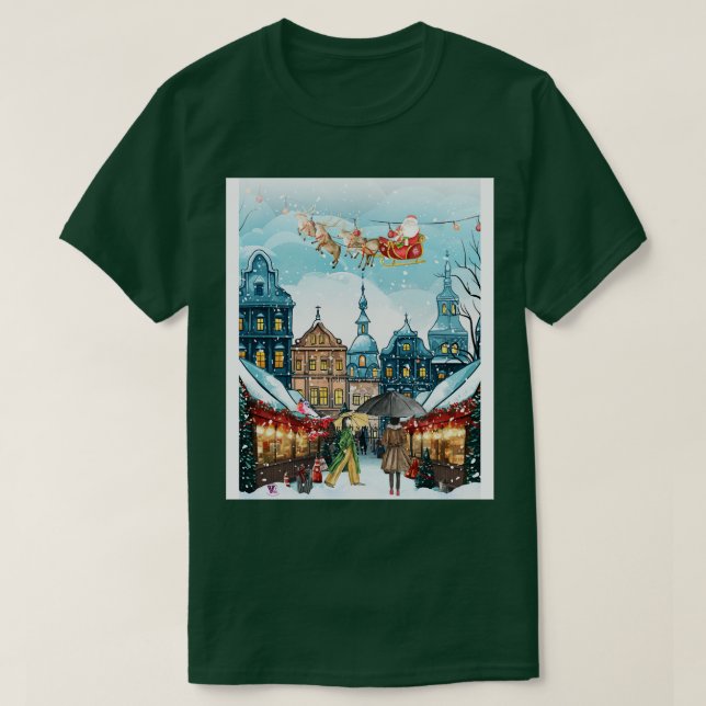 Camiseta mercado de navidades (Diseño del anverso)