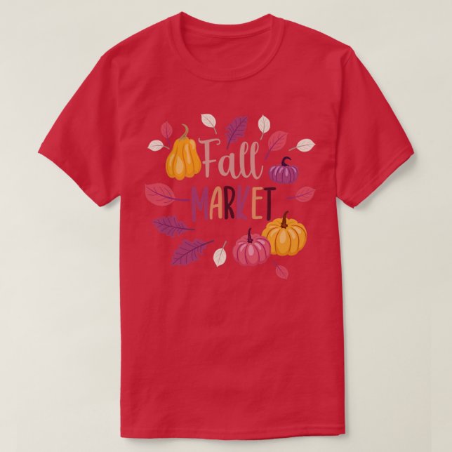 Camiseta Mercado de otoño (Diseño del anverso)