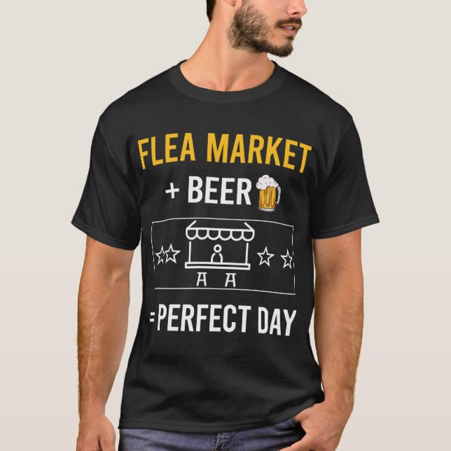 Camiseta Mercado de pulgas de Beer Day (Anverso)