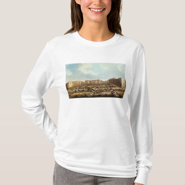 Camiseta Mercado de Smithfield, grabado por R.G. Reeve (Anverso)
