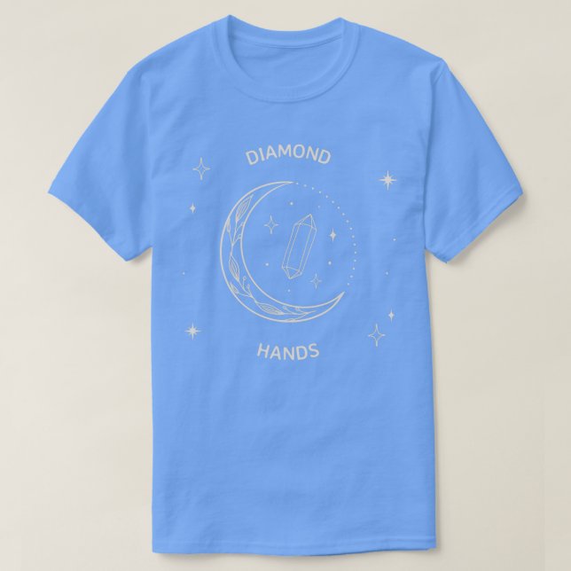 Camiseta Mercado de valores de Diamond Hands a la Luna 10 (Diseño del anverso)