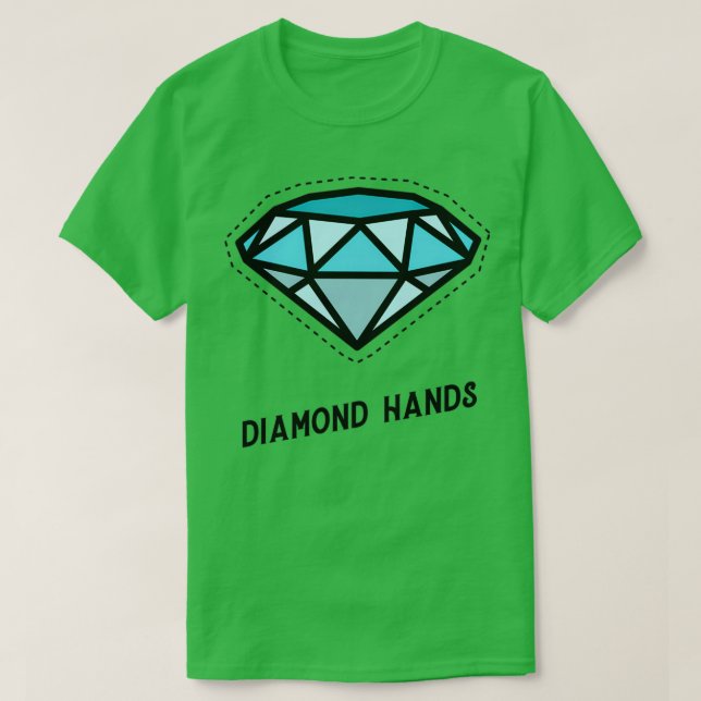 Camiseta Mercado de valores de Diamond Hands a la Luna 17 (Diseño del anverso)