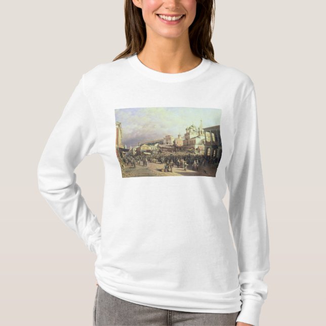 Camiseta Mercado en Nishny, Novgorod, 1872 (Anverso)