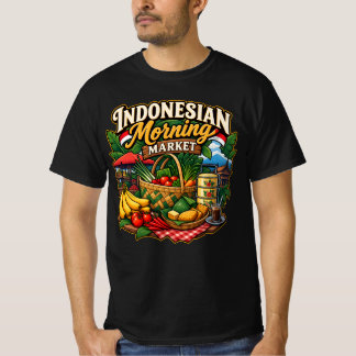 Camiseta Mercado matutino indonesio