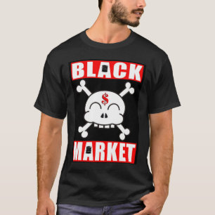 CAMISETA MERCADO NEGRO SKULLY