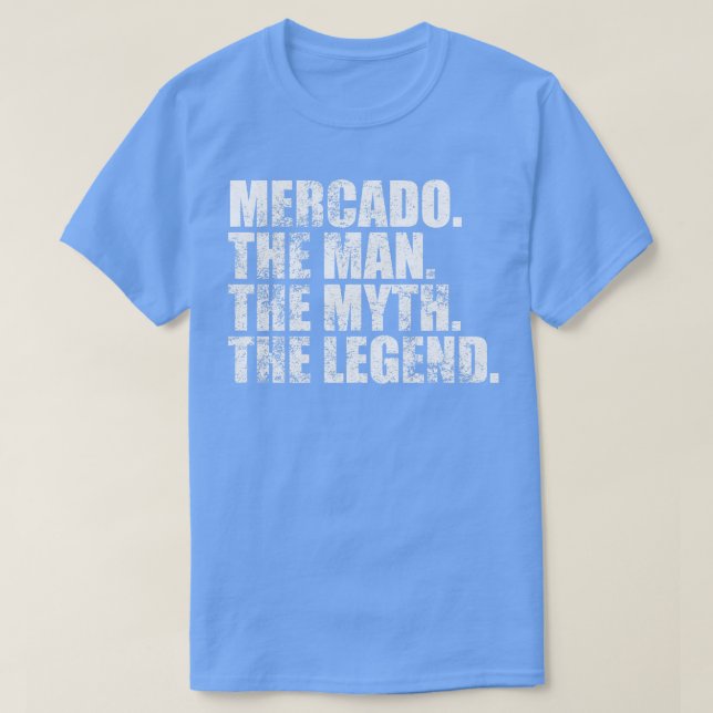 Camiseta Mercado: nombre de familia Mercado apellido Merca (Diseño del anverso)