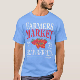 Camiseta Mercados Agrícolas Jardín Fresas Granjeros Delicio