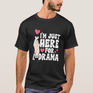 Camiseta Mercancía de K Drama K Pop símbolo de mano corazón