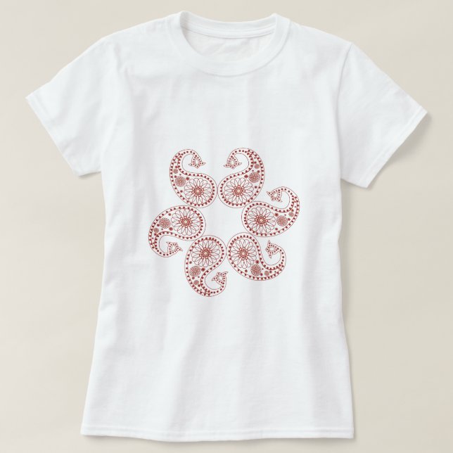 Camiseta Mercancía del tatuaje de la alheña (Diseño del anverso)