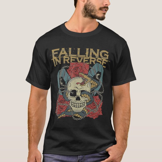 Camiseta Mercancía Oficial de Falling In Reverse La Muerte (Anverso)