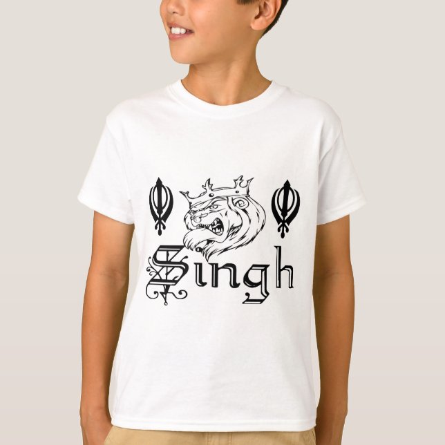 Camiseta Mercancía sikh de Khanda Khalsa del Punjabi (Anverso)