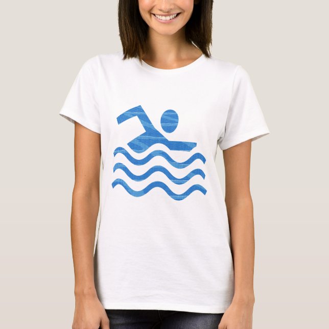 Camiseta Mercancías De Los Clubes De Natación (Anverso)