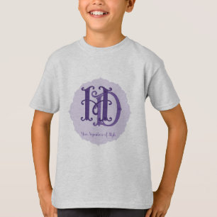 Camiseta Mercancías de monograma de personalizable