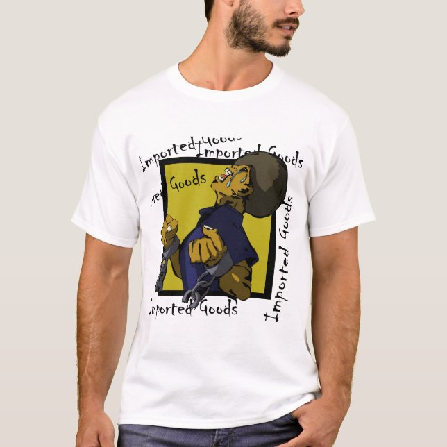 Camiseta Mercancías importadas (Anverso)