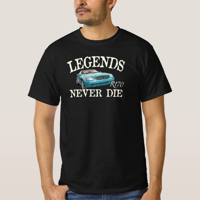 Camiseta Mercedes Benz SLK R170 - Legends Never Die (Anverso)