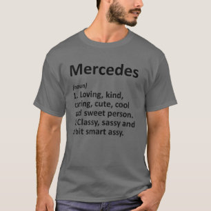 Camiseta MERCEDES Definición Personalizada Graciosa Cumplea