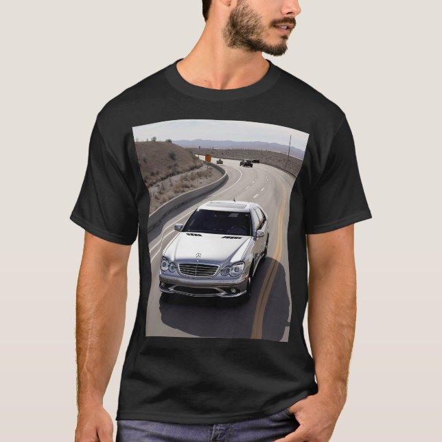 Camiseta Mercedes E63 AMG T-Shirt - Para el coche deportivo (Anverso)
