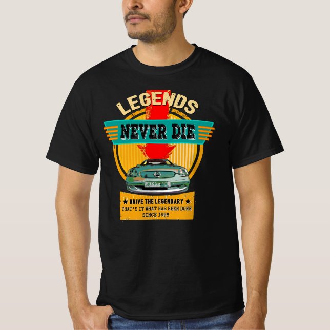 Camiseta Mercedes SLK - Legends never die (Anverso)
