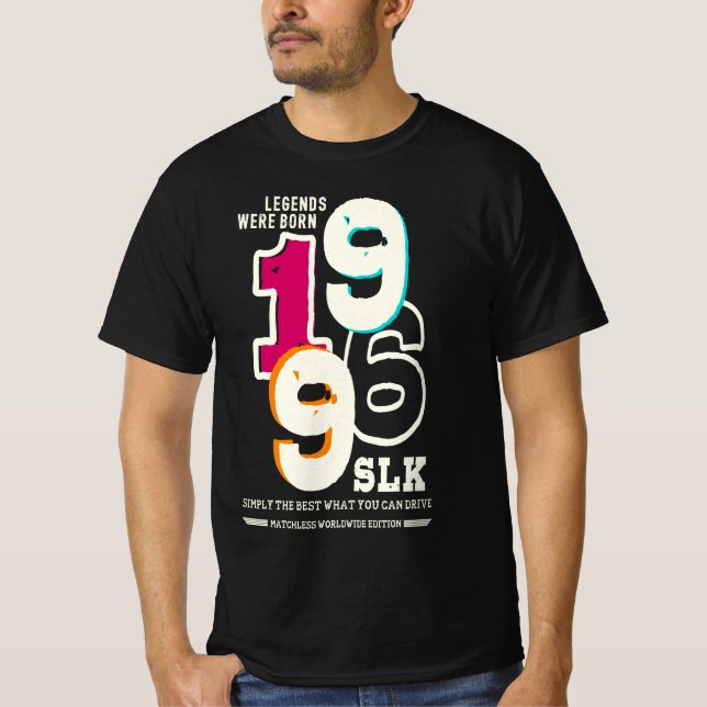 Camiseta Mercedes SLK - Legends were born in 1996 (Anverso)