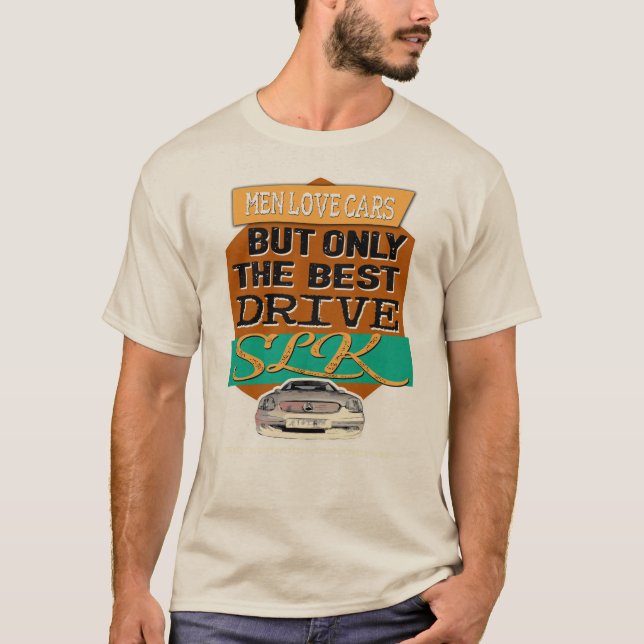 Camiseta Mercedes SLK - Men love cars (Anverso)